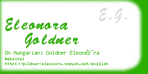 eleonora goldner business card